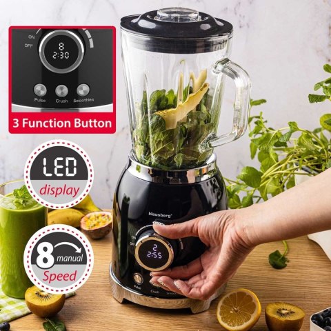 BLENDER KIELICHOWY WYŚWIETLACZ LED KLAUSBERG KB-9029 RETRO