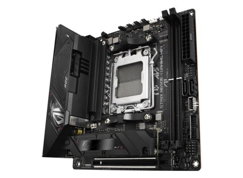 Asus | ROG STRIX B650E-I GAMING WIFI | Rodzina procesorów AMD | Gniazdo procesora AM5 | DDR5 DIMM | Gniazda pamięci 2 | Obsługiw