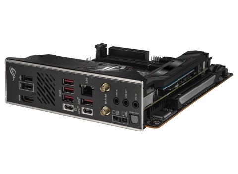 Asus | ROG STRIX B650E-I GAMING WIFI | Rodzina procesorów AMD | Gniazdo procesora AM5 | DDR5 DIMM | Gniazda pamięci 2 | Obsługiw