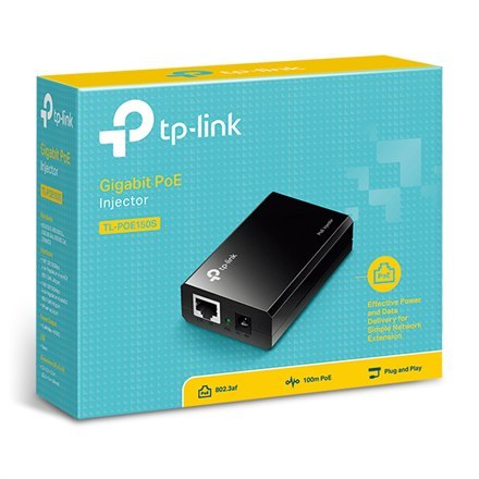 TP-LINK | PoE Injector 15.4W | TL-PoE150S | Porty Ethernet LAN (RJ-45) 2x10/100/1000
