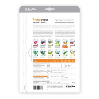 ColorWay High Glossy Photo Paper, 100 arkuszy, A4, 230 g/m²