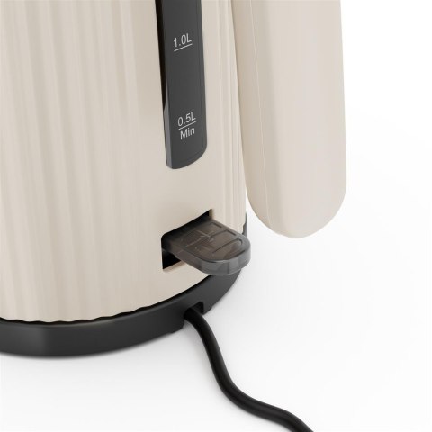 Czajnik Princess | 236048 Wave | Elektryczny | 2200 W | 1,7 L | Plastikowy | Podstawa obrotowa 360° | Brązowy