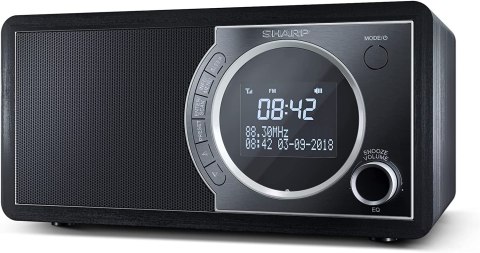 Radio cyfrowe Sharp DR-450(BK), FM/DAB/DAB+, Bluetooth 4.2, funkcja alarmu, Midnight Black | Sharp | Radio cyfrowe | DR-450(BK) 