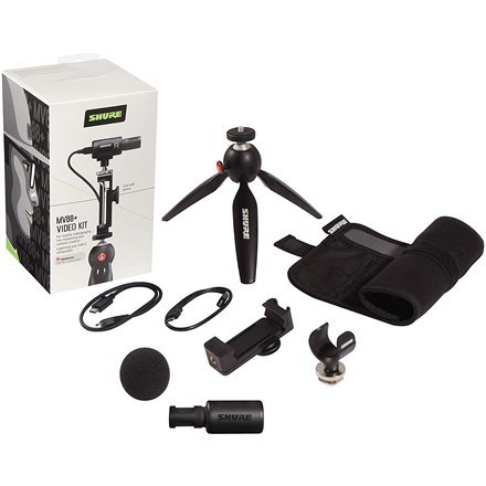 Shure | MV88+DIG-VIDKIT | Zestaw mikrofonowy i wideo | Czarny | kg