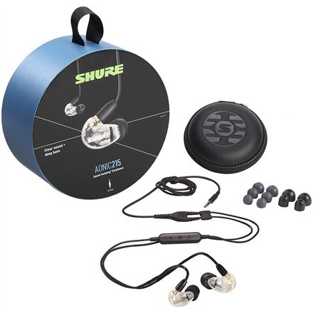 Shure SE215 Earphone, Clear W/MODEL:RMCE-UNI Shure