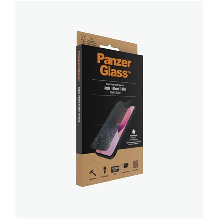 PanzerGlass | Ochraniacz ekranu - szkło - z filtrem prywatności | Apple iPhone 13 mini | Szkło hartowane | Przezroczysty