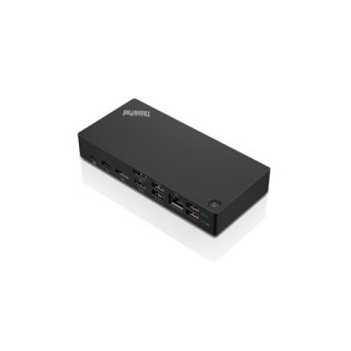 Lenovo | ThinkPad Universal USB-C Dock - EU | Stacja dokująca | Porty Ethernet LAN (RJ-45) w ilości 1 | Porty VGA (D-Sub) w iloś