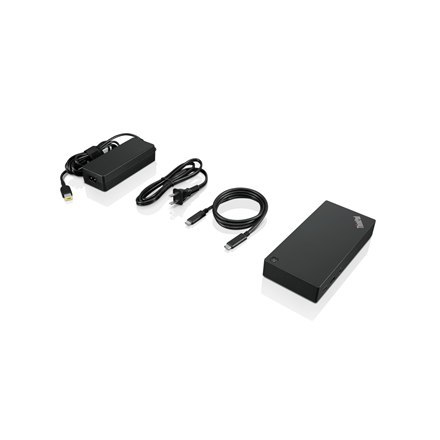 Lenovo | ThinkPad Universal USB-C Dock - EU | Stacja dokująca | Porty Ethernet LAN (RJ-45) w ilości 1 | Porty VGA (D-Sub) w iloś