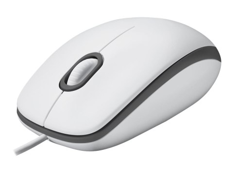 Logitech | Mysz | M100 | Przewodowa | USB-A | Biała