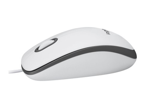 Logitech | Mysz | M100 | Przewodowa | USB-A | Biała