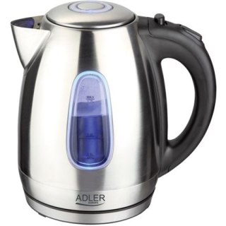 Czajnik Adler AD 1223 | Standard | 2200 W | 1.7 L | Stal nierdzewna | Obracana podstawa 360° | Gwarancja 24 m-ce
