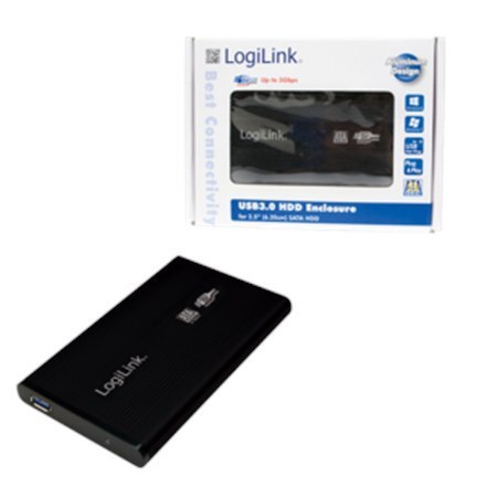 Logilink | Obudowa pamięci masowej | Obudowa 2,5 cala S-SATA HDD USB 3.0 Alu | Dysk twardy | 2,5" | SATA 3Gb/s | USB 3.0