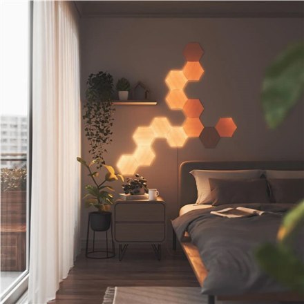 Elementy Paneli Oświetleniowych Nanoleaf w Wykończeniu Drewnianym (dodatkowy pakiet 3 paneli) Nanoleaf | Elementy Paneli Wood Lo