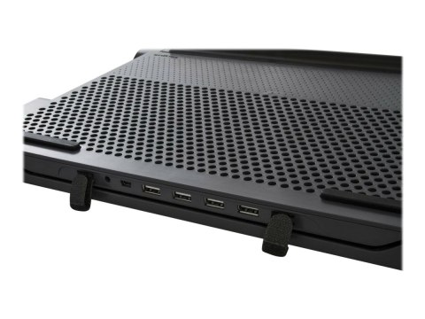 Targus Stand | Chill Mat z 4 portami USB-A - dla laptopów do 16 cali | Czarny/Szary