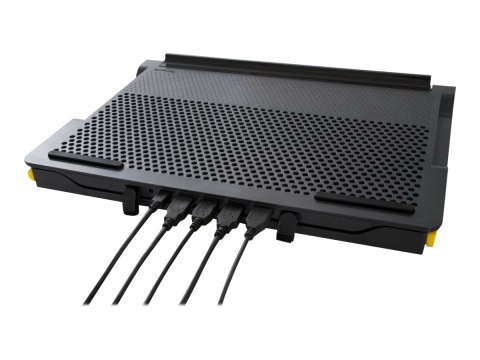 Targus Stand | Chill Mat z 4 portami USB-A - dla laptopów do 16 cali | Czarny/Szary
