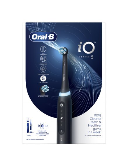 Oral-B | Elektryczna szczoteczka do zębów | iO5 | Akumulatorowa | Dla dorosłych | Liczba główek szczoteczki w zestawie 1 | Liczb
