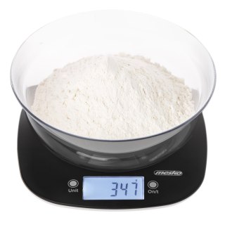 Waga kuchenna Adler z miską | MS 3179b | Podziałka 1 g | Typ wyświetlacza LCD | Czarny