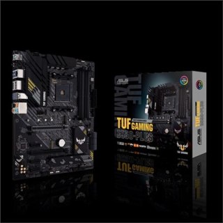 Asus | TUF GAMING B550-PLUS | Gniazda pamięci 4 | Chipset AMD B | ATX | Rodzina procesorów AMD | Gniazdo procesora AM4 | DDR4