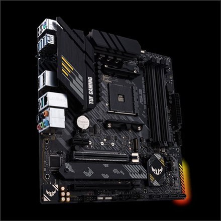 Asus | TUF Gaming B550M-Plus | Gniazda pamięci 4 | Chipset AMD B | Micro ATX | Rodzina procesorów AMD | Gniazdo procesora AM4 | 