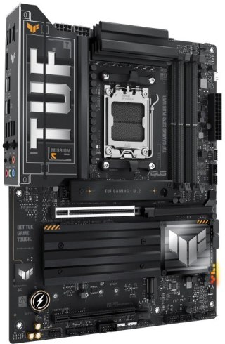 Asus Rodzina procesorów AMD | Gniazdo procesora AM5 | DDR5 DIMM | Gniazda pamięci 4 | Obsługiwane interfejsy dysków twardych SAT