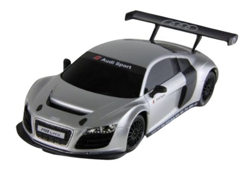 Auto R/C Zdalnie Sterowane Sportowe AUDI R8 LMS Srebrne 1:24