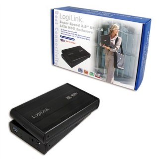 Logilink | Obudowa pamięci masowej | Obudowa 3,5 cala S-SATA HDD USB 3.0 Alu | Dysk twardy | 3,5" | SATA 3Gb/s | USB 3.0