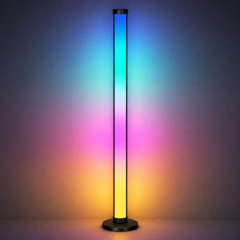 Lampy Podłogowe Smart Kolorowe Światła LED RGB Pilot Aplikacja 125cm 2 szt.