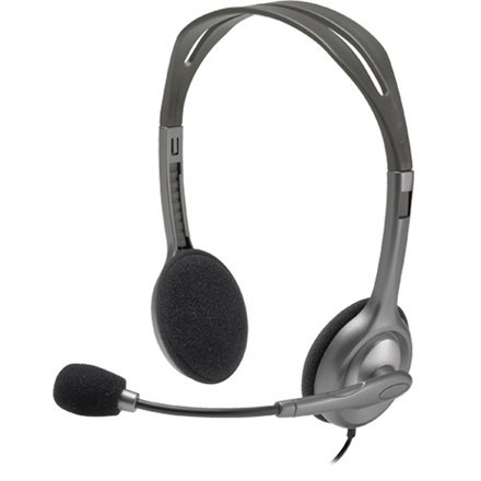 Logitech | Stereofoniczny zestaw słuchawkowy | H111 | Wbudowany mikrofon | 3,5 mm | Szary