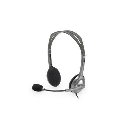 Logitech | Stereofoniczny zestaw słuchawkowy | H111 | Wbudowany mikrofon | 3,5 mm | Szary