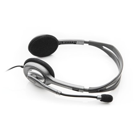Logitech | Stereofoniczny zestaw słuchawkowy | H111 | Wbudowany mikrofon | 3,5 mm | Szary