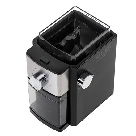 Adler | AD 4448 | Młynek do kawy | 300 W | Pojemność ziaren kawy 250 g | Ilość filiżanek 12 na pojemnik szt.