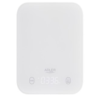 Waga kuchenna Adler | AD 3181w | Podziałka 1 g | Typ wyświetlacza LED | Biały