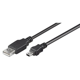 Goobay | Kabel USB | Męski | 4-pinowy USB Typ A | Męski | Czarny | Mini-USB Typ B | 3 m