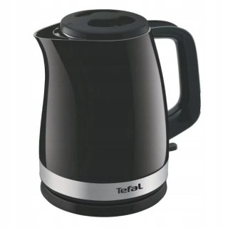 Czajnik TEFAL | KO150F30 Delfini Vision | Elektryczny | 2400 W | 1,5 L | Plastikowy | Podstawa obrotowa 360° | Czarny/stal nierd