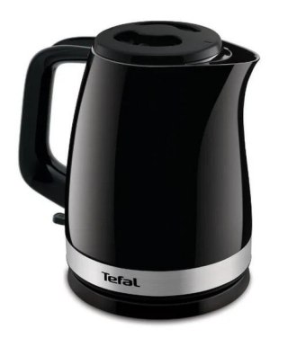 Czajnik TEFAL | KO150F30 Delfini Vision | Elektryczny | 2400 W | 1,5 L | Plastikowy | Podstawa obrotowa 360° | Czarny/stal nierd
