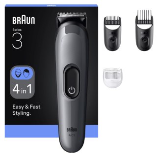 Zestaw do pielęgnacji Braun 4 w 1 | All-in-One Series 3 AIO3500 | Bezprzewodowy | Liczba kroków długości 14 | Czarny