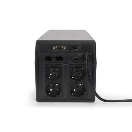 Digitus | Line-Interactive UPS | Line-Interactive UPS DN-170076, 2000VA/1200W 12V/9Ah x2 bateria, 4x CEE 7/7, USB, RS232, RJ45,L