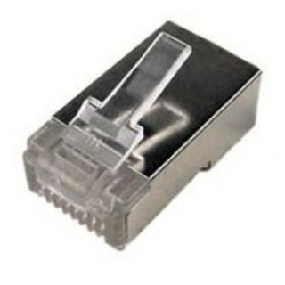 Logilink | MP0003 | Wtyczka modułowa CAT5eDostosowana do okrągłego kabla 8P8CWtyczka ekranowanaZłocone styki