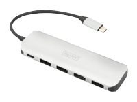 Digitus | Ładowanie | 4-portowy koncentrator USB typu C (USB 3.0) + PD