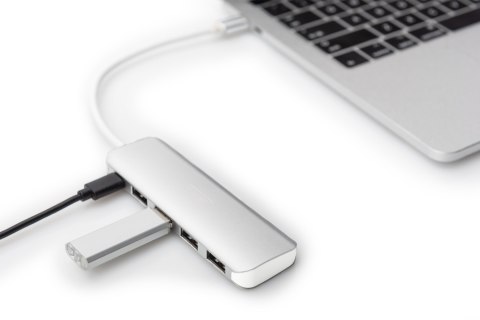 Digitus | Ładowanie | 4-portowy koncentrator USB typu C (USB 3.0) + PD