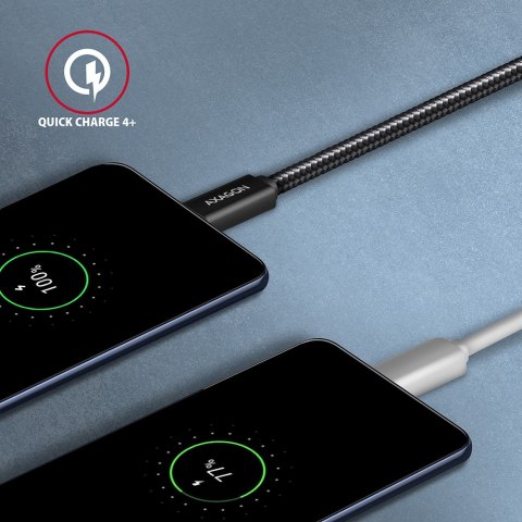 AXAGON Data and charging USB 2.0 cable, 1.5 m | BUCM32-CM15AB | USB-C to USB-C
