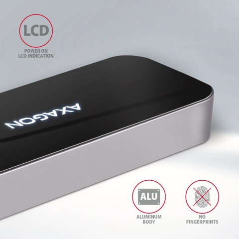 AXAGON SuperSpeed USB-C Combo 6in1 Hub | HMC-6H4A