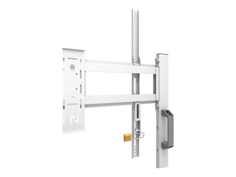 Neomounts MOVE Go FL50-525WH1 TV trolley - 55-86" - max 76 kg - manual h 106-136 cm - VESA 100x100-900x600 - incl. hardware shel