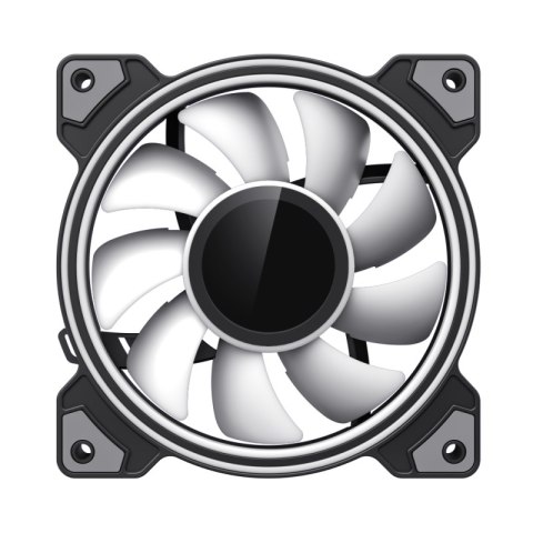 Gamemax Wentylator Obudowy DUAL RING INFINITY Czarny 120 mm