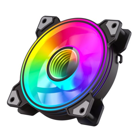 Gamemax Wentylator Obudowy DUAL RING INFINITY Czarny 120 mm