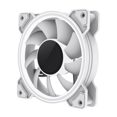 Gamemax Wentylator Obudowy Dual Ring Infinity 120 mm Biały