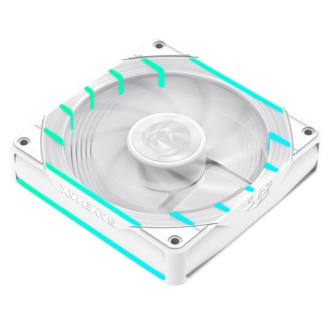 Gamemax Wentylator Obudowy TORNADO T12 ARGB-R 120 mm Biały