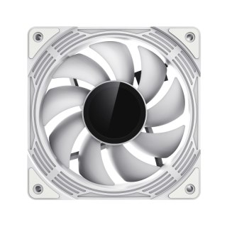 Gamemax Wentylator obudowy KF300 BK biały 120mm silent LED
