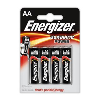 ENERGIZER BATERIA ALKALINE POWER AA LR6 blister 4 szt.