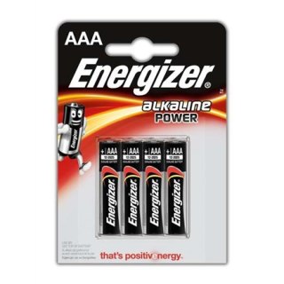 ENERGIZER BATERIE ALKALINE POWER AAA LR03 4 szt.